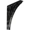 Ekena Millwork Nevio Wrought Iron Bracket, (Triple center brace), Antiqued Warm Silver 2"W x 10"D x 12"H BKTM02X10X12TNEAWS - alternate 1